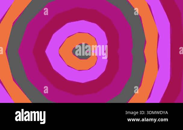 Colorful abstract artwork featuring concentric circles in shades of ...