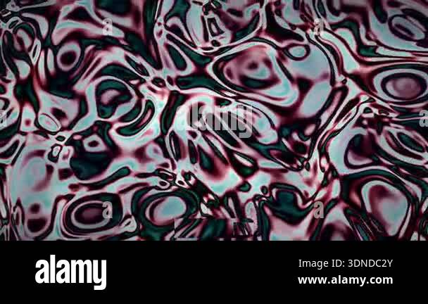 Abstract animated psychedelic liquid distortion featuring organic ...