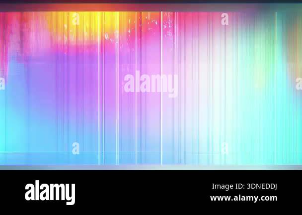 Vertical gradient glitch background, pastel color bands, soft chromatic ...