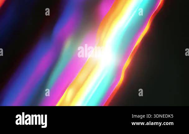 Horizontal glitch lines texture with rainbow color distortion, digital ...