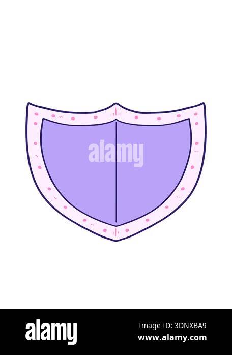 bobbing motion animation of cartoon shield design Stock Video Footage ...