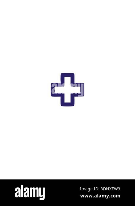 popping motion animation of plus symbol icon Stock Video Footage - Alamy