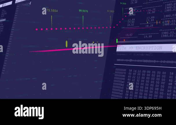Slanted Panel Slanted panel fading in starting magenta line growing with bars labels ...