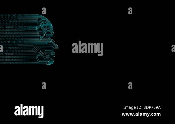 Artificial Intelligence Input and Output Concept Background Stock Video ...