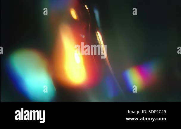 Abstract glitch chromatic interference background, iridescent metallic ...