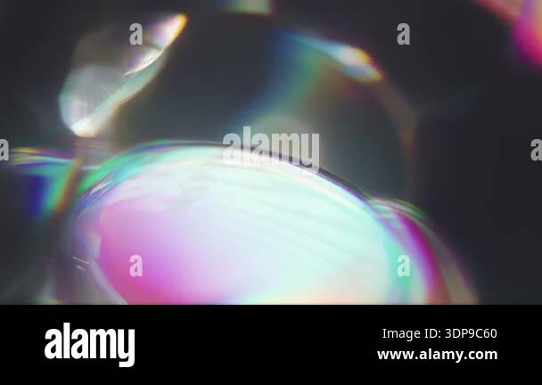 Abstract chrome liquid bubbles, chromatic glitch interference ...