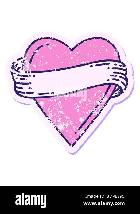 bobbing motion animation of valentines heart sticker Stock Video ...