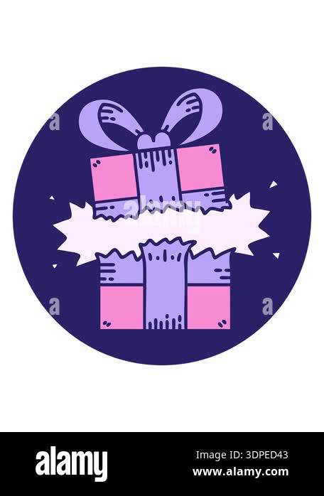 bobbing motion animation of present design Stock Video Footage - Alamy