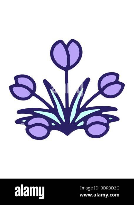 jiggle motion animation of flower design Stock Video Footage - Alamy