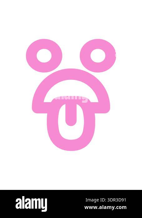 shivering motion animation of staring nauseous face icon Stock Video ...