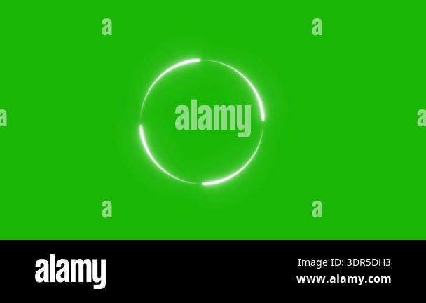 Green screen vertical video of a clean loading effect with four ...