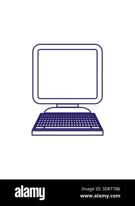 spinning motion animation of illustration of a computer icon Stock ...