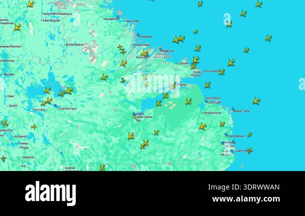 Air traffic tracking map multiple Stock Videos & Footage - HD and 4K ...