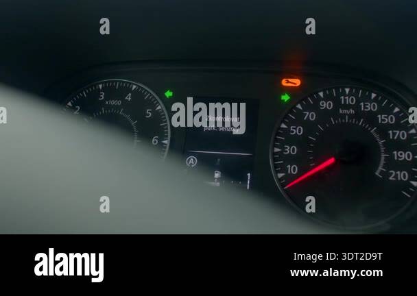 Driver attentively oversees every display and alert indicator on ...