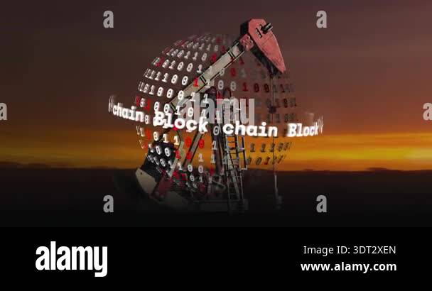 Pumpjack arm pumping data from rotating globe after attachment, camera ...