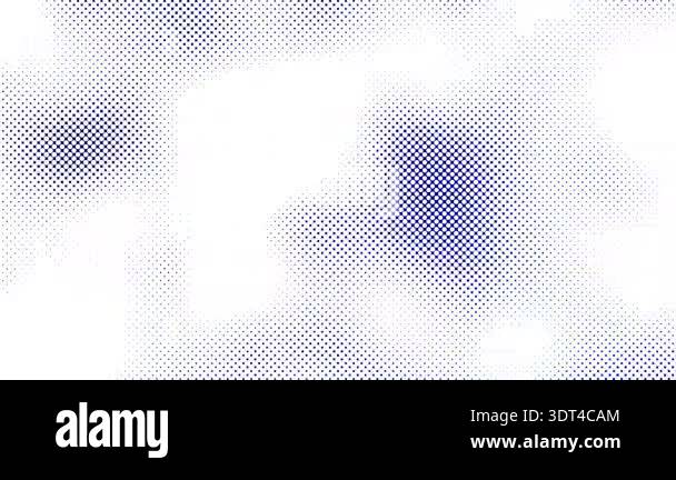 Abstract blue halftone dots background with smooth gradient and flowing ...