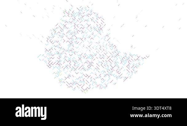 Diagonal Rule Visualization Diagonal Sliding Visualization Forms the Map of Ethiopia Stock Video ...