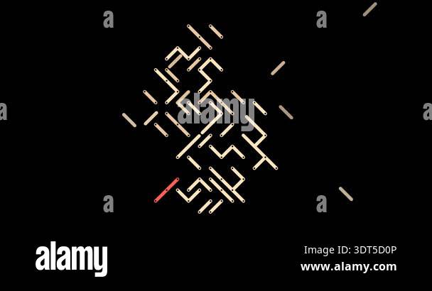Sliding Linear Graphics Constructing Luxembourg Map Shape Stock Video ...