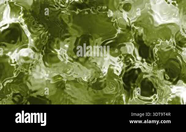 Abstracts Plastic Water A, Abstract Green Liquid Surface with ...