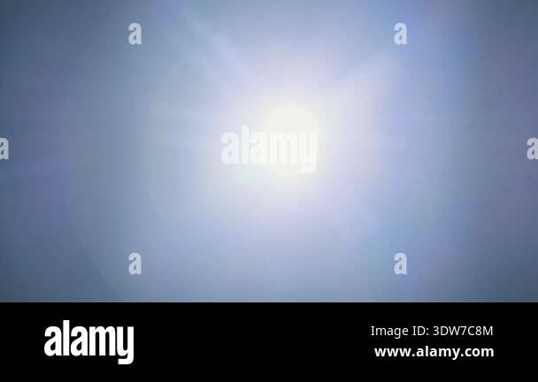 White Intense Effect An intense white light shines directly into the camera against a black ...