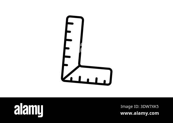 Tool for measurement or calculating length, premium animated icon of ...