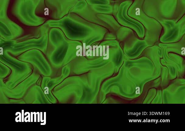 Abstracts Plastic, Animated Abstract Green Fluid Surface with Flowing ...