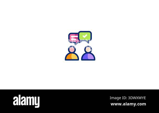 Conversation Animated Icon Professional animated icon designed for ...
