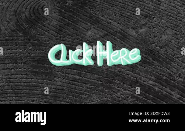 Neon-styled 'Click Here' text cycling colors every second with six ...