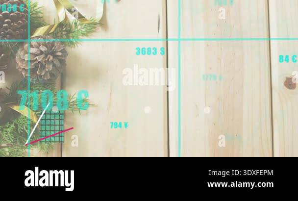 Grid overlay fading in causing bars rising and lines weaving upward to ...
