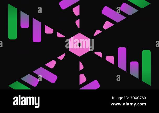 Animated colorful bars and rectangles forming patterns Stock Video ...