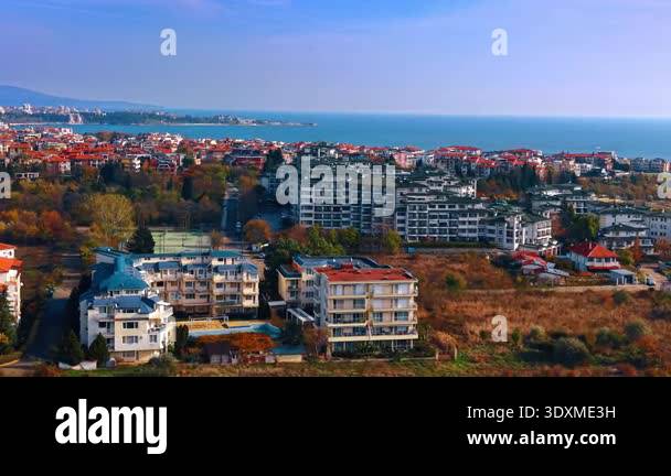 Photo inspiration: Picture Idea: Aerial View Of Residential Apartment Complexes Near The Coast Medium