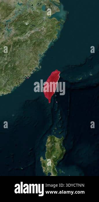Taiwan National Border and Geopolitical World Map Background ...