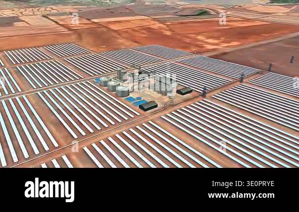 Inverter Sign Animation 3d animation of different sections of solar power station showing ...