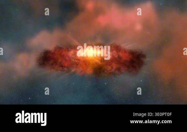 Sun Birth 3d animation of solar system contraction before 4.5 billion years ...