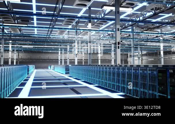 Next Gen Computing Center High tech server farm with next gen computing innovation, futuristic ...