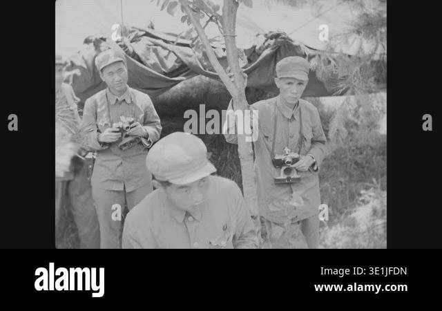 NORTH KOREA - 1951 - North Korean photographers take pictures at the ...