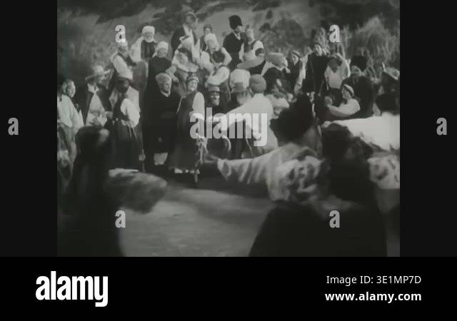 UKRAINE - 1920 - In this musical drama, villagers dance a traditional ...