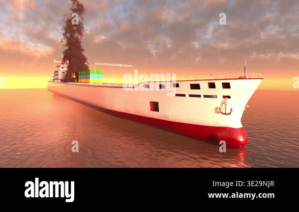 3D rendering of the tanker Stock Video Footage - Alamy