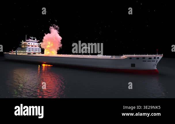 3D rendering of the tanker Stock Video Footage - Alamy