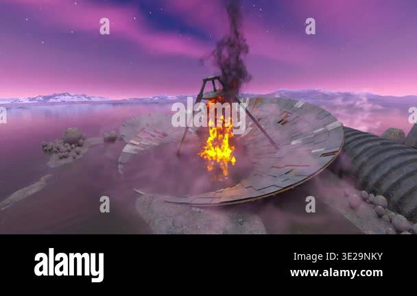 3D rendering of the parabolic antenna Stock Video Footage - Alamy