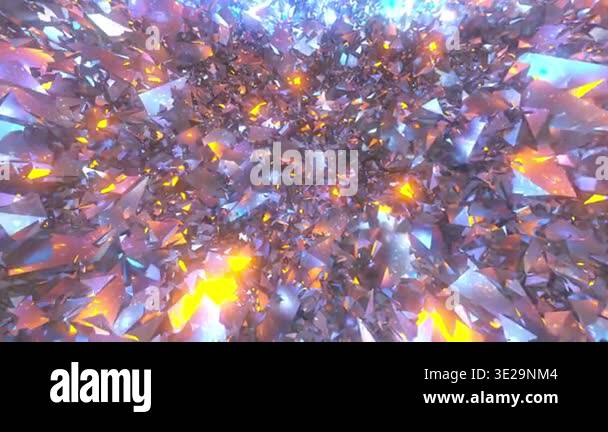 3D rendering of the ore vein Stock Video Footage - Alamy