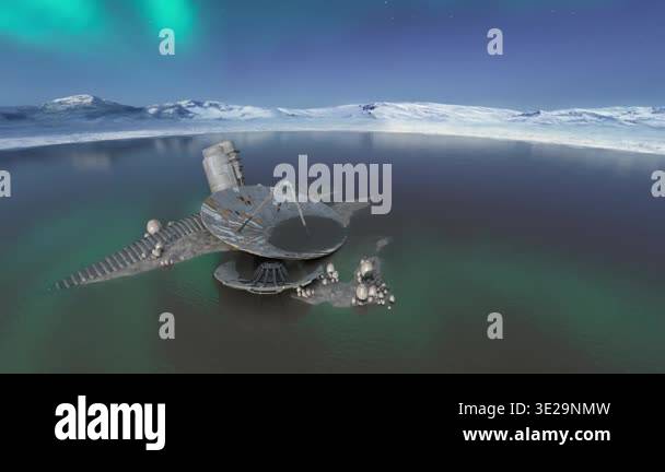 3D rendering of the parabolic antenna Stock Video Footage - Alamy