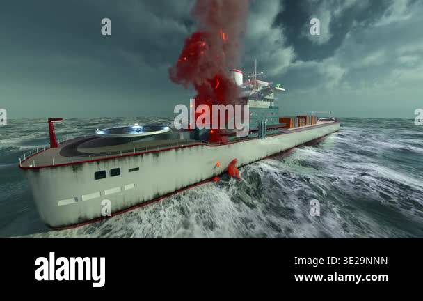 3D rendering of the tanker Stock Video Footage - Alamy