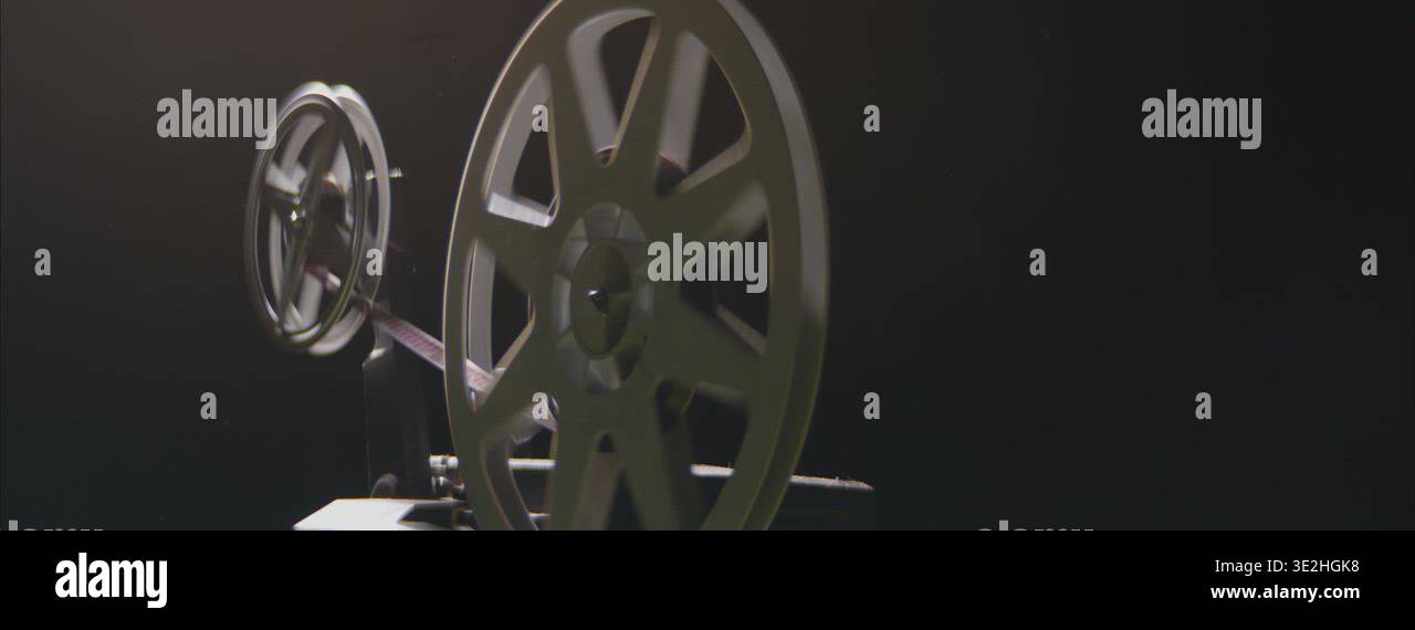 Old Movie Rotation Old-fashioned film projector rolling a film Stock Video Footage - Alamy