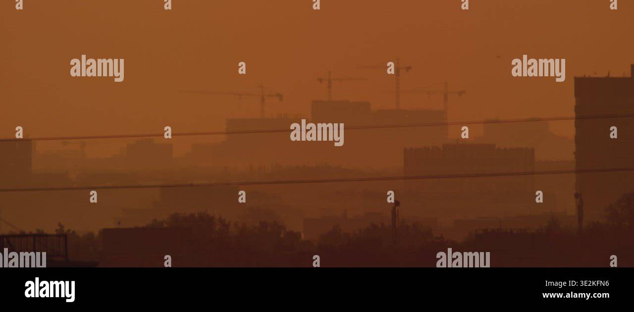 Morning Evening City Development Panorama Stock Video Footage - Alamy