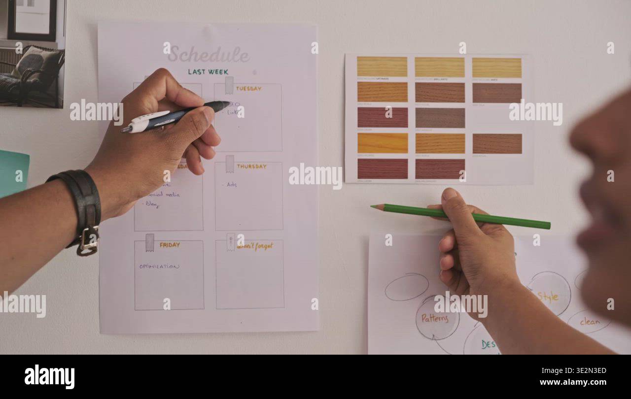 Anonymous designers working On creative Project Stock Video Footage - Alamy