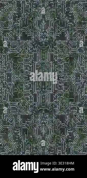 Complex Circuitry Pattern Background Animation Stock Video Footage - Alamy