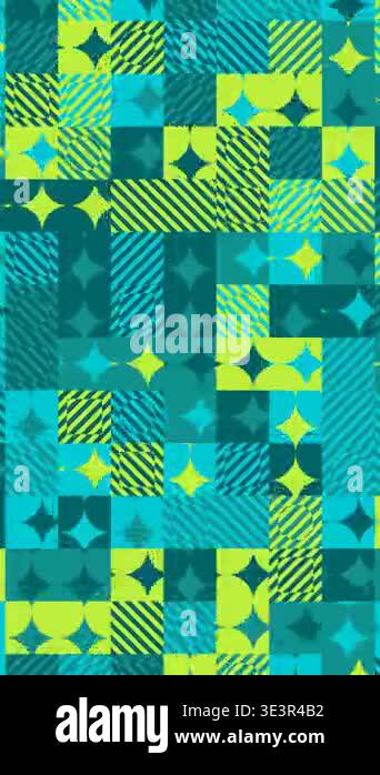 Abstract Procedural Geometric Shapes Network Animation Background Stock ...