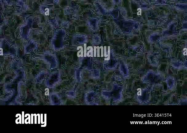 Abstract Circuit Board Pattern with Glowing Lines on Dark Background ...