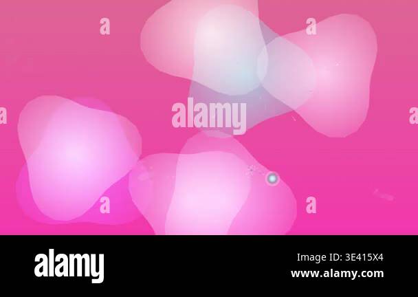 Abstract Pink Gradient with Geometric Shapes and Central Orb Stock ...